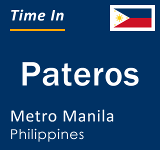 Current local time in Pateros, Metro Manila, Philippines