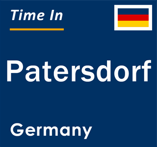 Current local time in Patersdorf, Germany