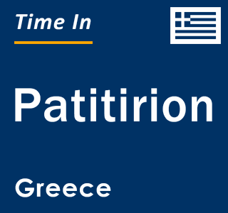 Current local time in Patitirion, Greece