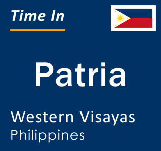 Current local time in Patria, Western Visayas, Philippines