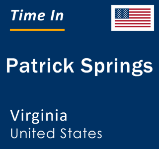 Current local time in Patrick Springs, Virginia, United States