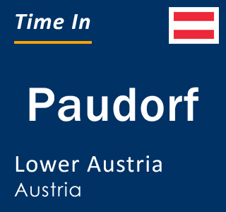 Current local time in Paudorf, Lower Austria, Austria