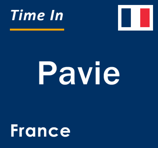 Current local time in Pavie, France