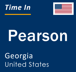 Current local time in Pearson, Georgia, United States