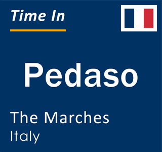 Current local time in Pedaso, The Marches, Italy