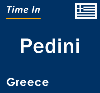 Current local time in Pedini, Greece