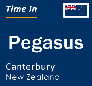 Current local time in Pegasus, Canterbury, New Zealand