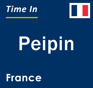 Current local time in Peipin, France