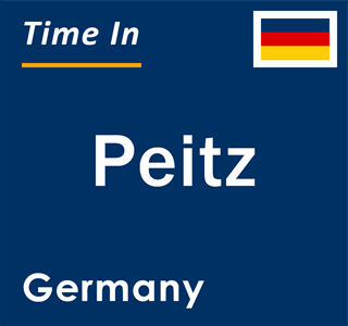 Current local time in Peitz, Germany