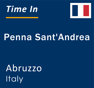 Current local time in Penna Sant'Andrea, Abruzzo, Italy