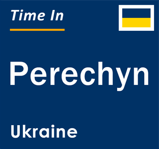 Current local time in Perechyn, Ukraine