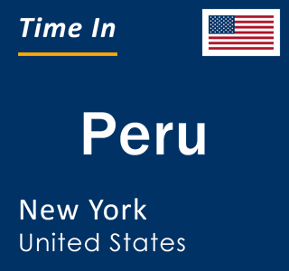 Current local time in Peru, New York, United States