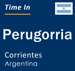 Current local time in Perugorria, Corrientes, Argentina