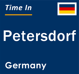 Current local time in Petersdorf, Germany