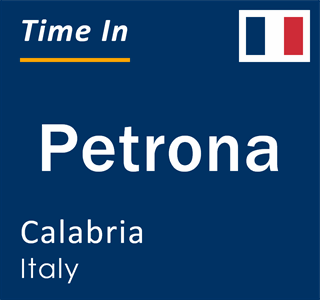 Current local time in Petrona, Calabria, Italy