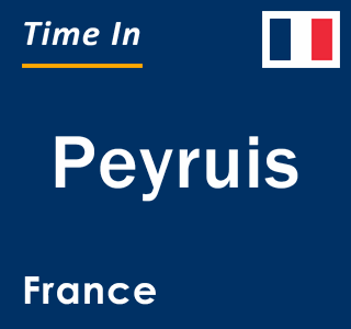 Current local time in Peyruis, France