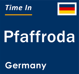 Current local time in Pfaffroda, Germany