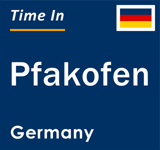 Current local time in Pfakofen, Germany