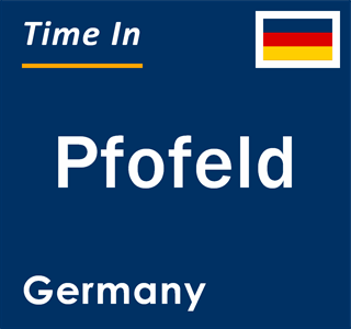 Current local time in Pfofeld, Germany