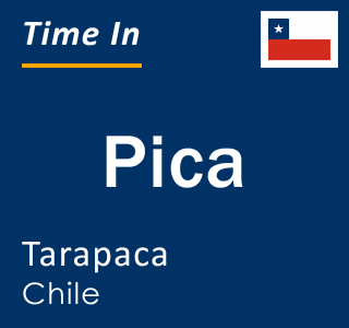 Current local time in Pica, Tarapaca, Chile