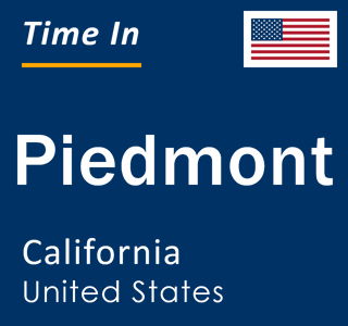 Current local time in Piedmont, California, United States