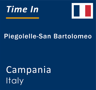 Current local time in Piegolelle-San Bartolomeo, Campania, Italy