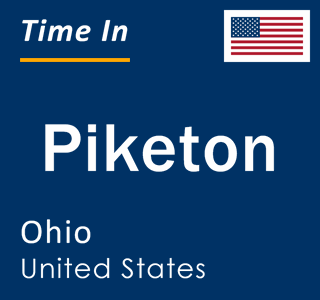 Current local time in Piketon, Ohio, United States