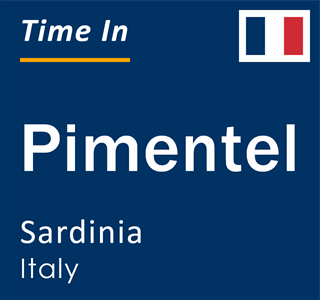 Current local time in Pimentel, Sardinia, Italy