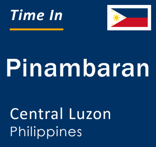 Current local time in Pinambaran, Central Luzon, Philippines