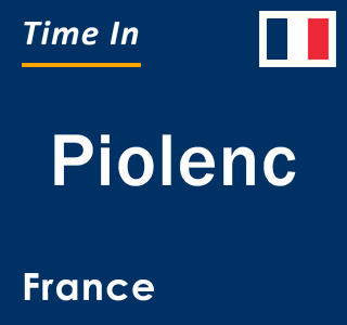 Current local time in Piolenc, France