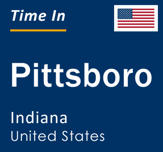 Current local time in Pittsboro, Indiana, United States