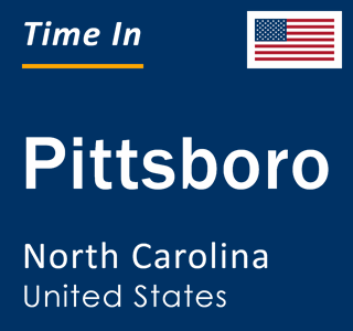 Current local time in Pittsboro, North Carolina, United States