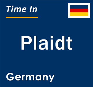 Current local time in Plaidt, Germany