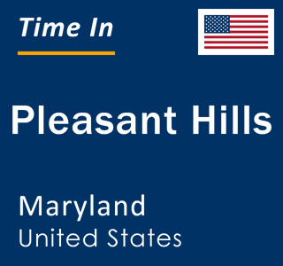 Current local time in Pleasant Hills, Maryland, United States