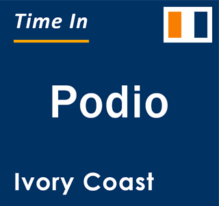 Current local time in Podio, Ivory Coast