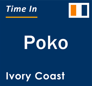 Current local time in Poko, Ivory Coast