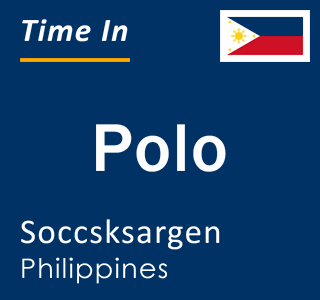 Current local time in Polo, Soccsksargen, Philippines