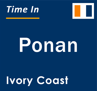 Current local time in Ponan, Ivory Coast