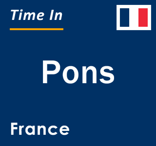 Current local time in Pons, France