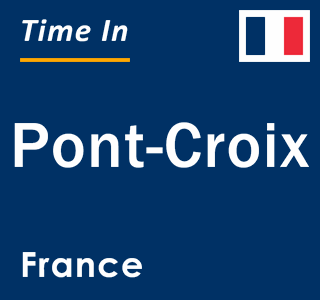 Current local time in Pont-Croix, France