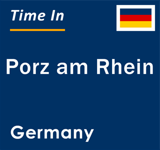 Current local time in Porz am Rhein, Germany