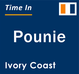 Current local time in Pounie, Ivory Coast