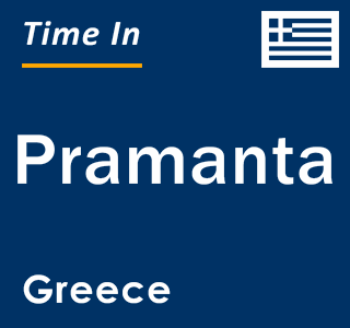 Current local time in Pramanta, Greece