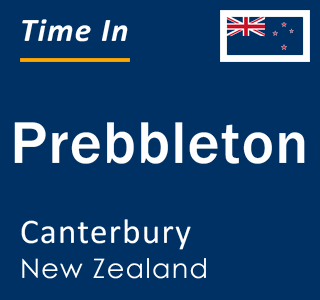 Current local time in Prebbleton, Canterbury, New Zealand