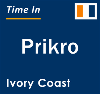 Current local time in Prikro, Ivory Coast