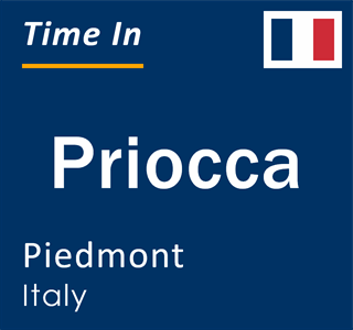 Current local time in Priocca, Piedmont, Italy