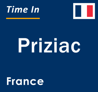 Current local time in Priziac, France