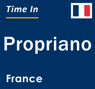 Current local time in Propriano, France