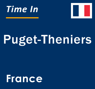 Current local time in Puget-Theniers, France