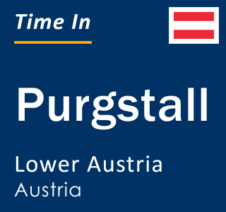 Current local time in Purgstall, Lower Austria, Austria